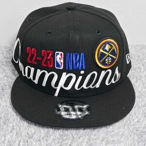 New Era 9FIFTY Denver Nuggets 2023 NBA Champions Locker Room Snapback Hat Cap